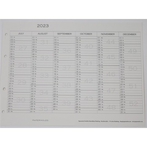 Calendar A4 - 2023