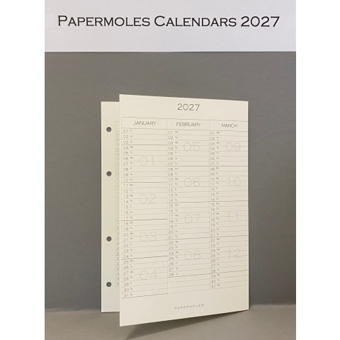 Calendar A4 - 2027